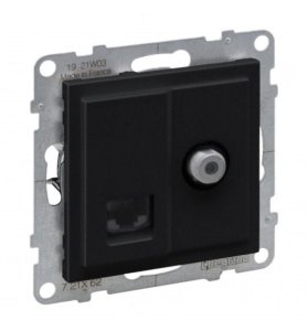 Juodas RJ45+ TV lizdas SUNO Legrand 721462