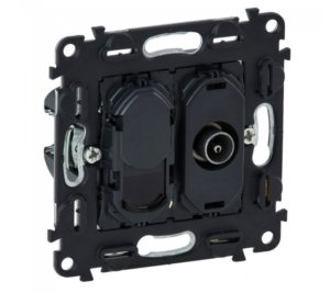 TV lizdo + kompiuterio lizdo RJ45 mechanizmas Valena life Legrand 753055