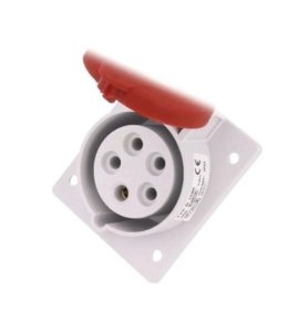 Pramoninis įleidžiamas kištukinis lizdas Pawbol B.1056 (16A, 5P, 400V, IP44)