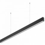 LIVIA LED šviestuvas GTV LD-LIV40WNB-10 (juodas, 40W, 3600lm, IP20, 4000K, 1.2m)