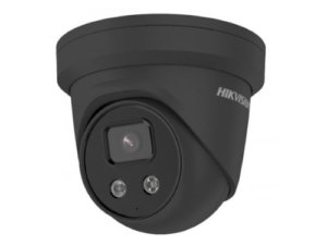 Hikvision dome DS-2CD2346G2-ISU/SL F2.8 (juoda, 4 MP, 30 m. IR, AcuSense)