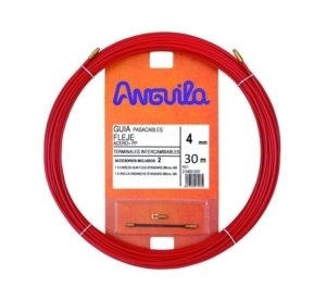 Kabelio pratraukėjas (30m, 4mm, raudonas, plieninis)