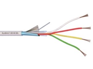 ELAN lūdytas, ekranuotas apsauginis kabelis 4x0.22