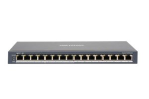 Hikvision 16 prievadų komutatorius DS-3E0516P-O