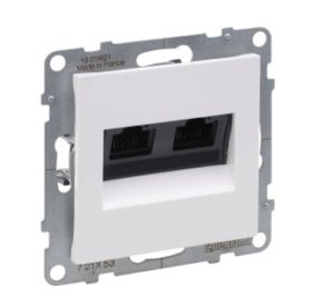 Baltas 2xRJ45 UTP 6 lizdas SUNO Legrand 721153