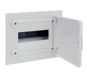 GOLF2 plastikinis įleidžiamas skydelis VF108PD 1x8 mod. Hager (IP40)