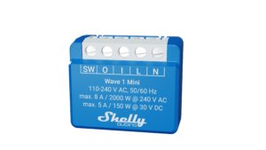 "Shelly Qubino Wave 1 Mini" yra prietaisas, skirtas elektros prietaisams valdyti ir stebėt