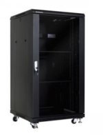 Komutacinė spinta 19" 22U 600x600x1166 (juoda, pastatoma)