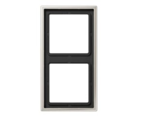 2 v. rėmelis JUNG ES2982D (nerūdijančio plieno spalva)