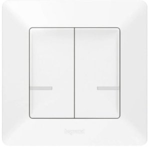 Virštinkinis 2 kl. belaidis jungiklis Valena Life Legrand 752187 (balta)