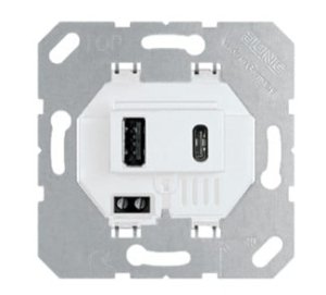 USB įkroviklis JUNG USB15CAWW (USB A, USB C) 3A