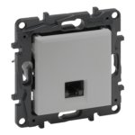 RJ45 UTP CAT 6 kompiuterinis lizdas Niloe Step Legrand 863363 (aluminio spalva)