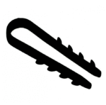 Kaištis BP apkabėlė 3-13mm Baltplast (100 vnt, juoda)