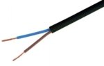Lietkabelis OMY kabelis BVV-LL 2x2.5mm2 (juodas, 100m)