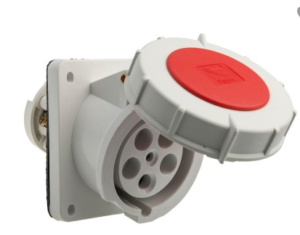 Pramoninis įleidžiamas kištukinis lizdas Pawbol B.1054 (63A, 5P, 400V, IP67)