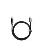 Kabelis USB C - USB C BASEUS CATSK-B01 (1.0m, 100W, su galios indikacija, juodas)