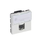 RJ45 lizdas Legrand Mosaic 076564 (Baltas, UTP Cat6, 2 mod.)