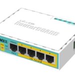 Maršrutizatorius 5 prievadų MikroTik hEX PoE lite RB750UPr2