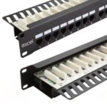 Komutacinė panelė 19" 1U 24 portų Excel 100-302 (Cat.6e)