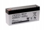Akumuliatorius (AGM) SSB SB (3.4Ah, 6V, F1, VRLA)