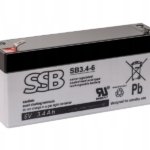 Akumuliatorius (AGM) SSB SB (3.4Ah, 6V, F1, VRLA)
