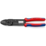 Kabelio nužievinimo ir jungčių užspaudimo replės Knipex 97 32 240