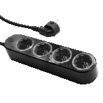 Išmanus maitinimo blokas Shelly Power Strip 4 Gen4, juodas