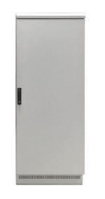 Komutacinė spinta 19" pastatoma pramoninė 24U 600x600 mm (IP55, IEC60297-1/2, DIN 41494, RAL 7035, iki 1000 kg)