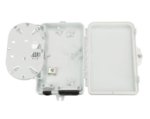 Optinė sieninė dėžutė EX 0691 (plastikinė, SC/LC duplex, 1 kabelio įėjimas, 2 adapteriai, kasetė, be adapterių, 167×102×31 mm)