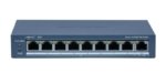 9 prievadų, 8 PoE prievadų komutatorius Hikvision DS-3E1309P-EI(B)