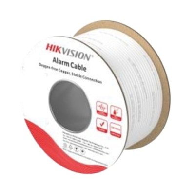 Micro Tek Alarmkabel 4x0,22 – 100 M, Weiß, Ø 3,8 Mm – Kupferbeschichtetes Aluminium, Für Einbruchmeldeanlagen