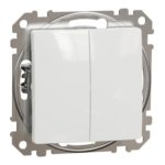 2 klavišų perjungiklis Schneider Electric Sedna Design SDD111108 (baltas)