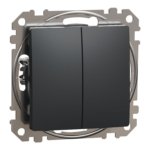 2 klavišų jungiklis Schneider Electric Sedna Design SDD114105 (antracitas)
