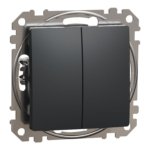 2 klavišų perjungiklis Schneider Electric Sedna Design SDD114108 (antracitas)