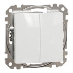 2 klavišų jungiklis Schneider Electric Sedna Design SDD111105 (baltas)