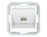 Kompiuterio lizdas 1vietos Vilma (1XRJ45 CAT6E UTP), be rėmelio, baltas. KLRJ45-16e2-02 QR 1000