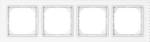 Rėmelis 4vietų Vilma, baltas R04 QR 1000