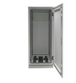 19'' pastatoma pramoninė komutacinė spinta 691742IP55.GR (42U, 800x800mm, IP55, iki 1000kg, pilka, nesurinkta)