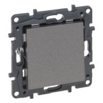 1 klavišo jungiklis Legrand Niloe Step 863401 (pilkas)