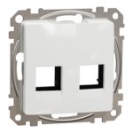 Kompiuterinio lizdo dangtelis 2×RJ45 Schneider Electric Sedna Design SDD111444C (baltas)