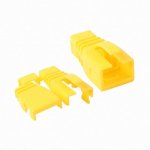 RJ45 kištuko gaubtelis LK-US067 (geltonas, Cat5e/Cat6)