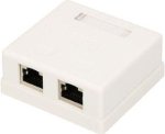 RJ45 lizdas LK-SB41 (Cat6, STP, dvivietis, virštinkinis)