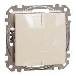 2 klavišų jungiklis Schneider Sedna Design SDD113105 (pilkas)