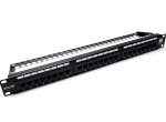 Komutacinė panelė Excel 100-304 (19", 1U, Cat.6, 24 portų)