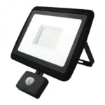 BREMEN LED prožektorius su judesio davikliu 50W, 4000K, IP65, 80lm/W Eurolight