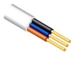 Maitinimo kabelis NKT VDYp/YDYp 3x1.5 (varinis, monolitas, PVC, baltas, 100m)