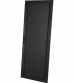 Komutacinės spintos metalinės durys WM1-618B (600 mm, 18U, su spyna, juodos)
