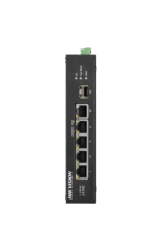 Hikvision 6 prievadų 4 PoE prievadų pramoninis komutatorius DS-3T0306HP-E/HS