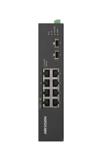 Hikvision 10 prievadų 8 PoE prievadų pramoninis komutatorius DS-3T0510HP-E/HS