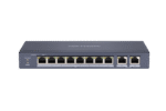 Hikvision 10 prievadų 8 PoE prievadų komutatorius DS-3E0310P-E/M